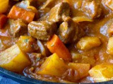 Brown beef stew