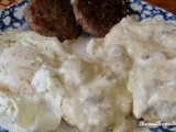 Buttermilk biscuits and country gravy