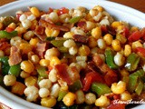 Cajun hominy skillet