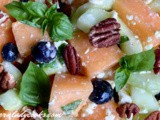 Cantaloupe basil salad