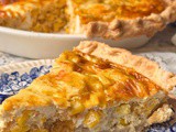 Cheddar corn quiche