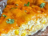 Cheddar corn quiche