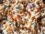 Cheddar ranch pasta salad