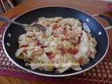 Cheesy bacon and cabbage skillet