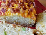 Cheesy bacon apple bread