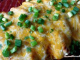 Cheesy beef enchiladas