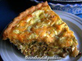 Cheesy sausage quiche