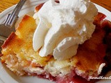 Cherry cream cheese cobbler