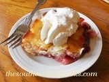 Cherry cream cheese cobbler