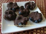 Chocolate blueberry clusters