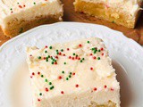 Christmas sugar cookie bars