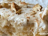 Cinnamon roll poke cake