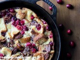 Cranberry pecan bread pudding