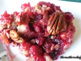 Cranberry pecan crisp