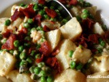 Creamed peas and potatoes