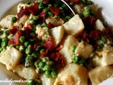 Creamed peas and potatoes