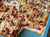 Crescent cherry cheesecake bars
