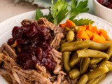 Crock pot cranberry pork