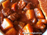 Crock pot round steak stew