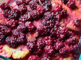 Deep dish blackberry cobbler