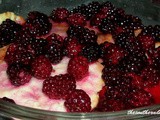 Deep dish blackberry cobbler