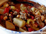 Delicious sausage bean soup