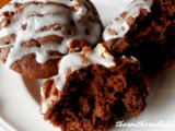 Double chocolate banana muffins