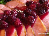 Easter ham with blackberry glaze