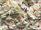 Easy garden coleslaw