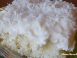 Easy sour cream coconut cake