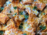 Green chile enchilada bake