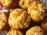 Ham cheddar muffins