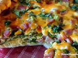 Ham spinach quiche