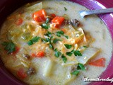 Hamburger cabbage chowder