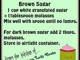 Handy food tip – make your own brown sugar