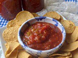 Homemade canned salsa recipe