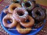 Homemade glazed donuts