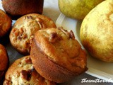 Honey pear muffins