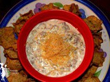 Hot artichoke and sausage dip