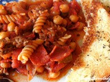 Italian sausage pepperoni skillet