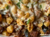 Italian zucchini pasta casserole