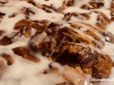 Maple bacon cinnamon roll bake