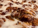 Maple bacon cinnamon roll bake