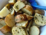 Microwave parsley potatoes