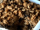 Nutty apple bread pudding