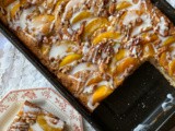 Peach coffee cake