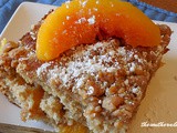 Peach crumb cake