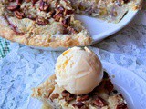 Pecan peach pie
