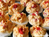 Pimento cheese deviled eggs