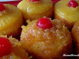 Pineapple upside down cupcakes